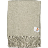 Cotton Tweed Throw - Green